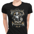 Skellington's Pumpkin Ale Women's Apparel - Adult & Kids T-Shirts, Sweatshirts & Hoodies apparel design preview 1
