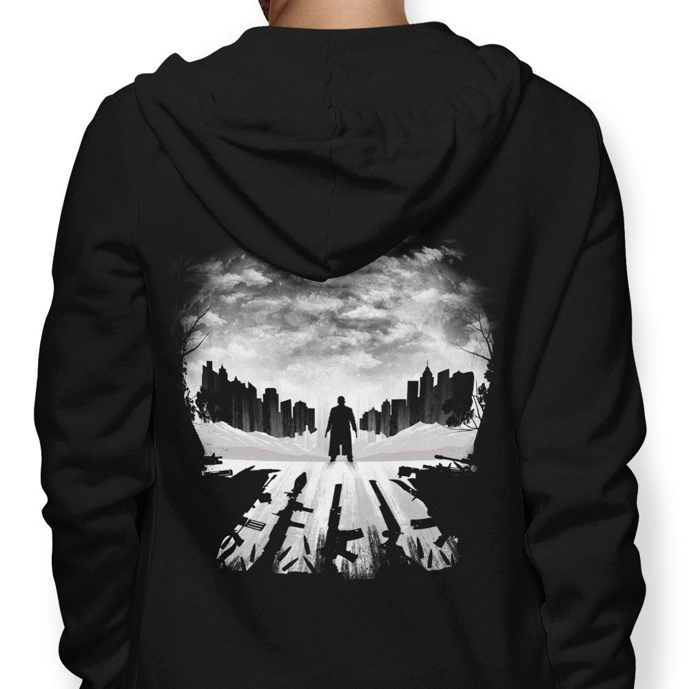 Skull City Silhouette - Adult & Kids T-Shirts, Sweatshirts & Hoodies apparel design preview 1