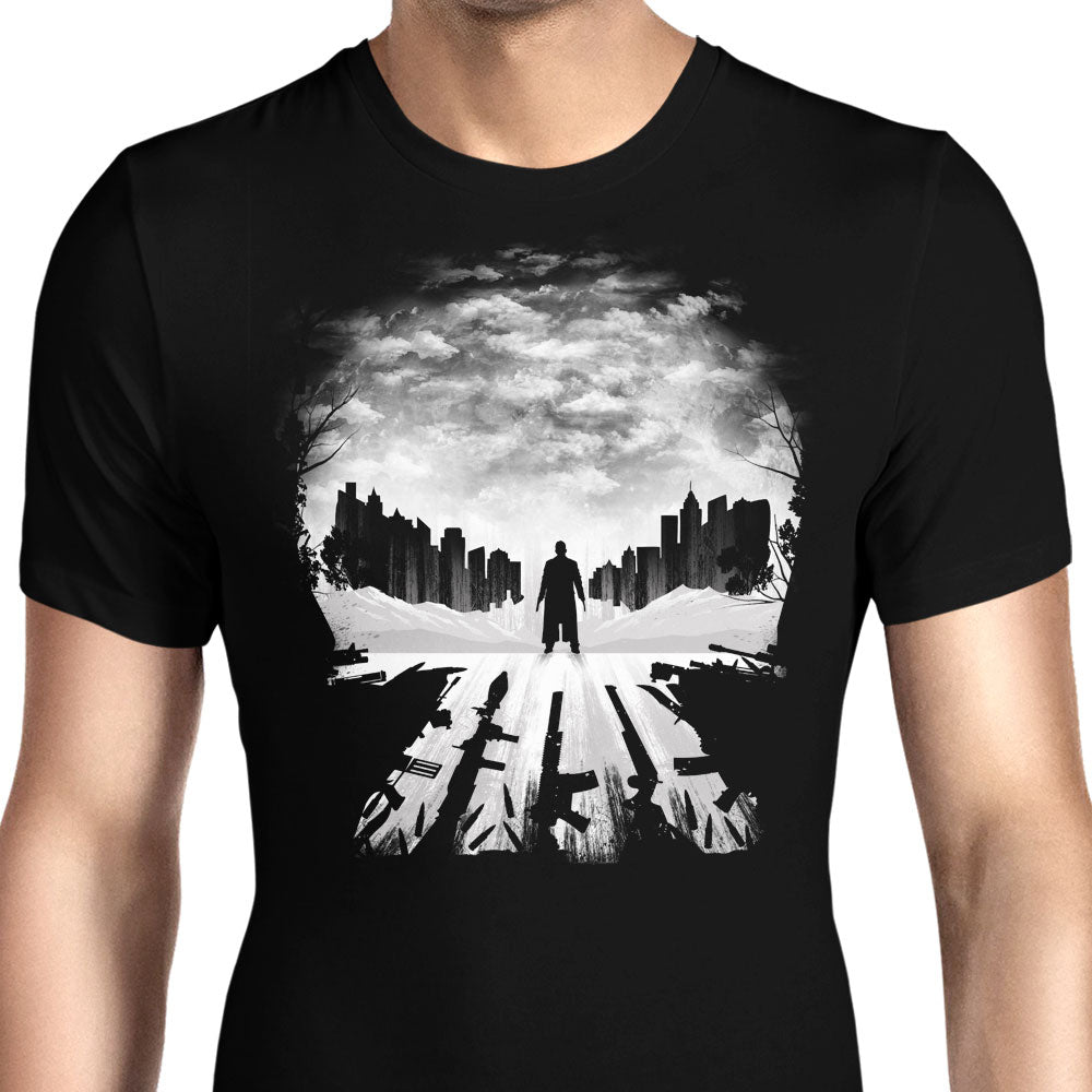 Skull City Silhouette Men's Apparel - Adult & Kids T-Shirts, Sweatshirts & Hoodies apparel design preview 1