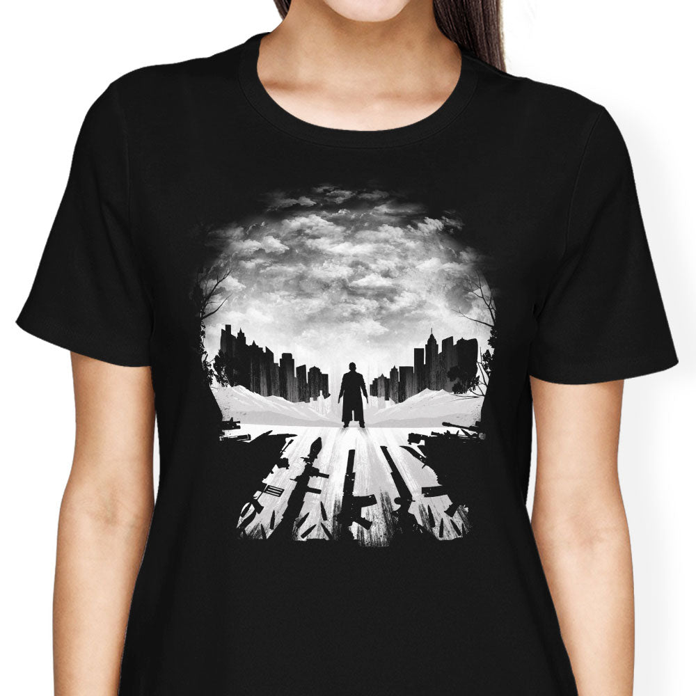 Skull City Silhouette Women's Apparel - Adult & Kids T-Shirts, Sweatshirts & Hoodies apparel design preview 1