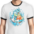 Slash Koi Ringer - Adult & Kids T-Shirts, Sweatshirts & Hoodies apparel design preview 1