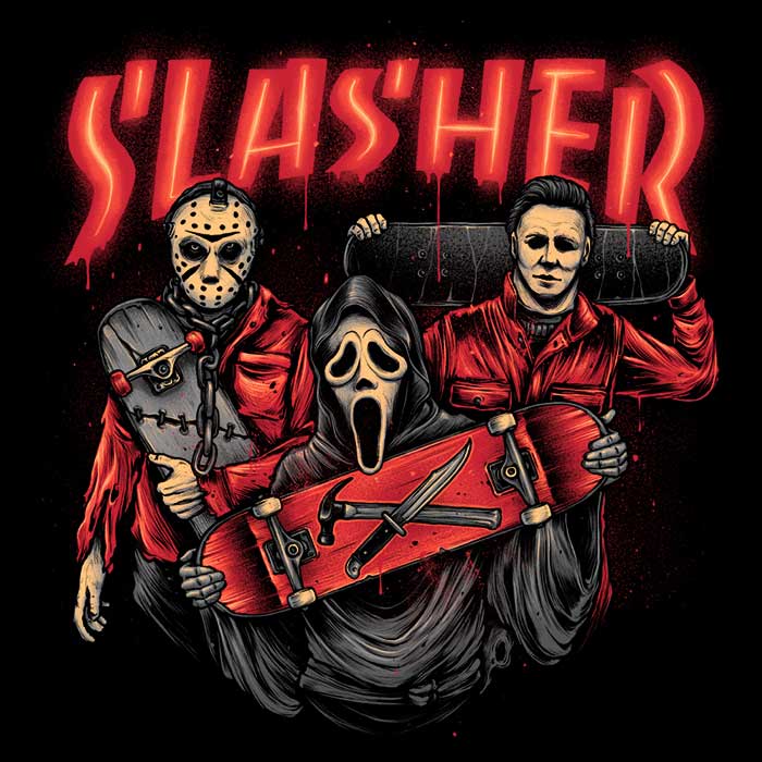 Slasher Club Men's Apparel - Adult & Kids T-Shirts, Sweatshirts & Hoodies apparel design preview 2