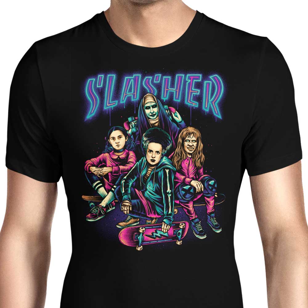 Slasher Girls Men's Apparel - Adult & Kids T-Shirts, Sweatshirts & Hoodies apparel design preview 1