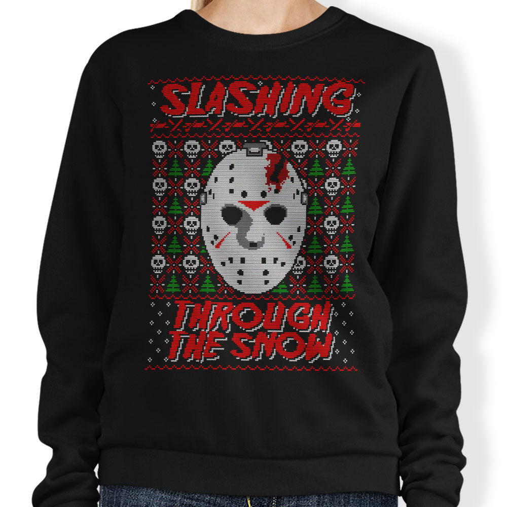 Slashing Through the Snow - Adult & Kids T-Shirts, Sweatshirts & Hoodies apparel design preview 1