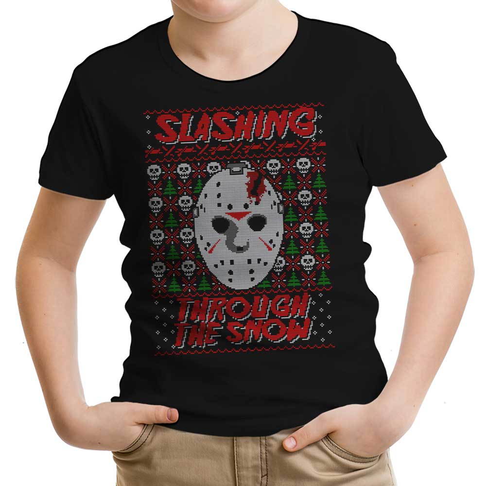 Slashing Through the Snow Youth Apparel - Adult & Kids T-Shirts, Sweatshirts & Hoodies apparel design preview 1