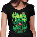 Slay the Slime Women's V-Neck - Adult & Kids T-Shirts, Sweatshirts & Hoodies apparel design preview 1