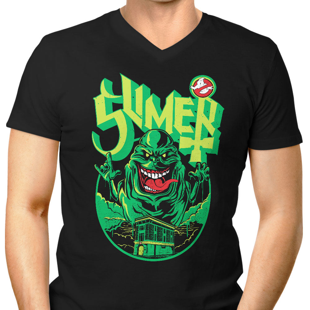 Slay the Slime Men's V-Neck - Adult & Kids T-Shirts, Sweatshirts & Hoodies apparel design preview 1