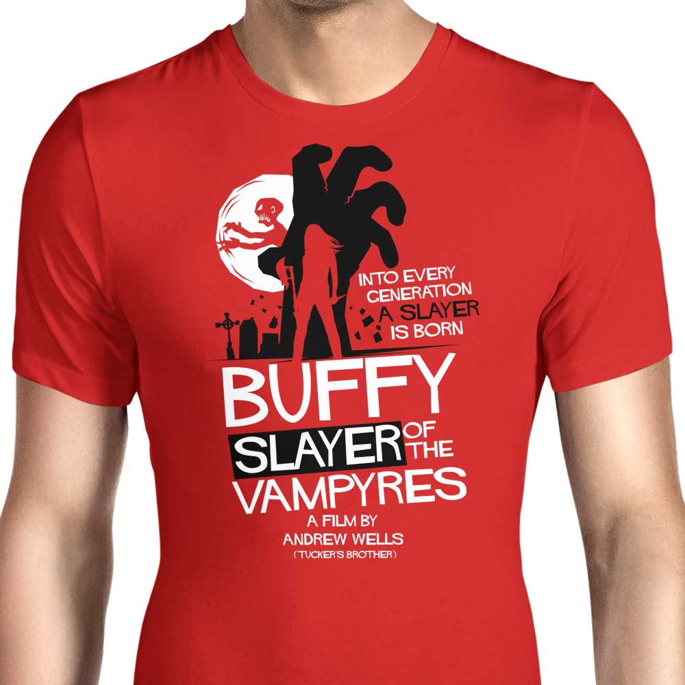 Slayer of the Vampyres Men's Apparel - Adult & Kids T-Shirts, Sweatshirts & Hoodies apparel design preview 1