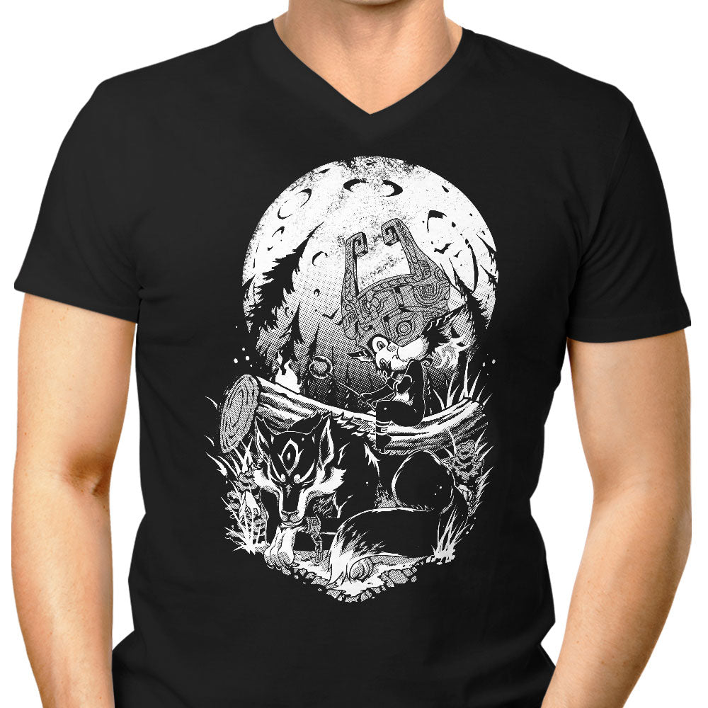 Sleeping Hero Men's V-Neck - Adult & Kids T-Shirts, Sweatshirts & Hoodies apparel design preview 1