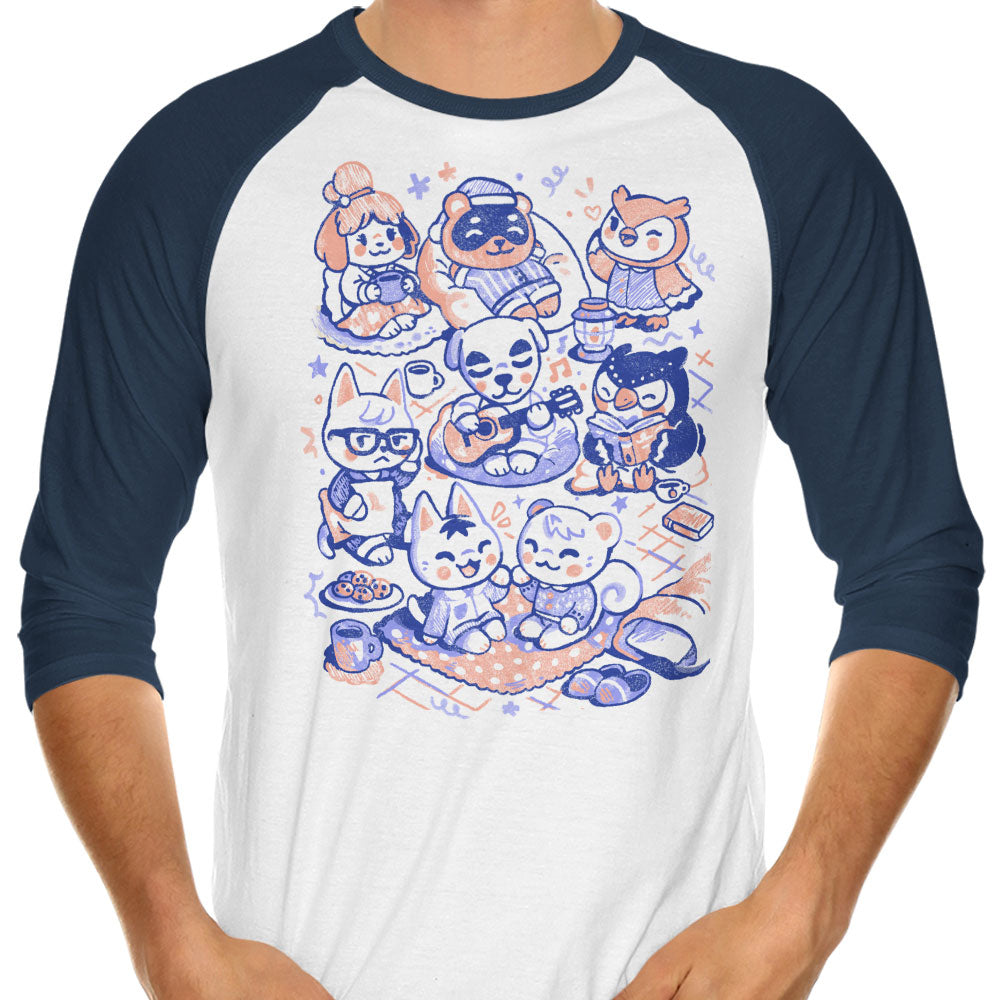 Sleepover Club 3/4 Sleeve Raglan - Adult & Kids T-Shirts, Sweatshirts & Hoodies apparel design preview 1