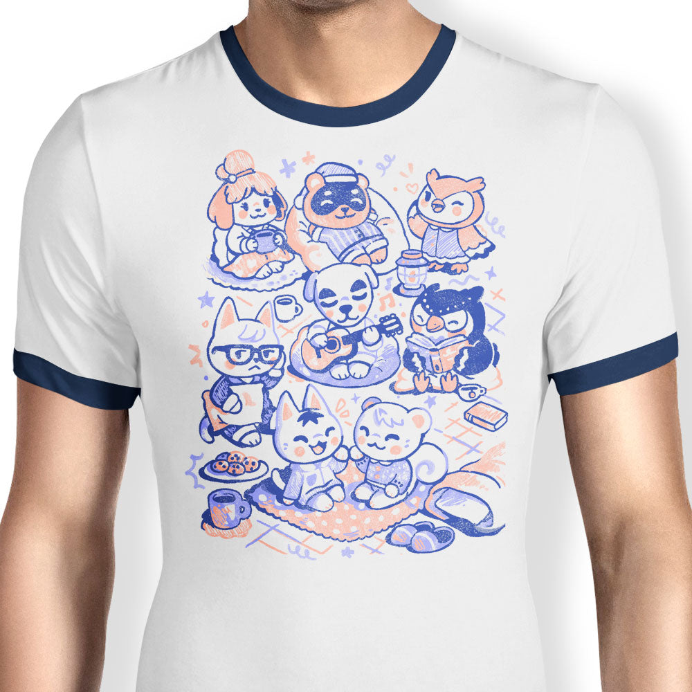 Sleepover Club Ringer - Adult & Kids T-Shirts, Sweatshirts & Hoodies apparel design preview 1