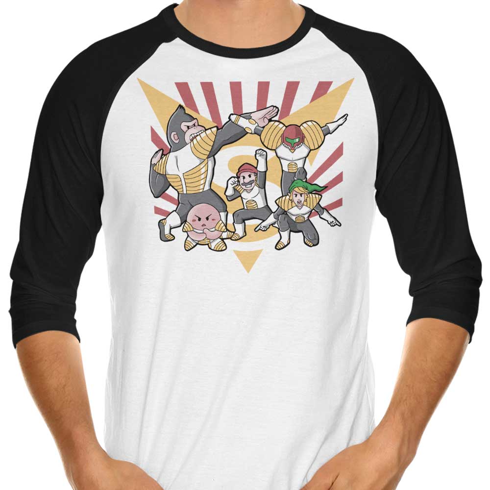Smash Force 3/4 Sleeve Raglan - Adult & Kids T-Shirts, Sweatshirts & Hoodies apparel design preview 1