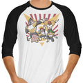 Smash Force 3/4 Sleeve Raglan - Adult & Kids T-Shirts, Sweatshirts & Hoodies apparel design preview 1