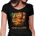 Smash Kaiju Women's V-Neck - Adult & Kids T-Shirts, Sweatshirts & Hoodies apparel design preview 1