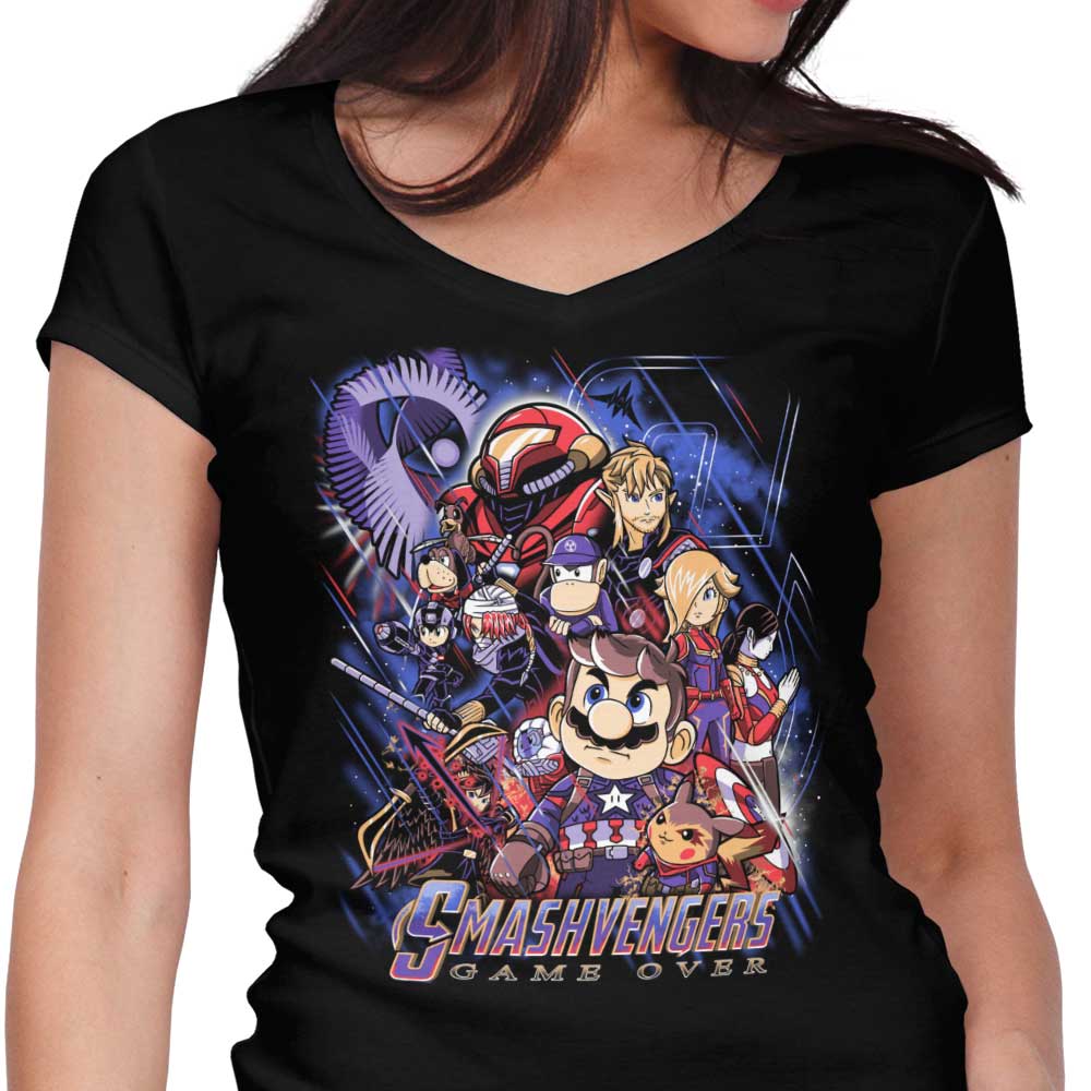 Smash Over Women's V-Neck - Adult & Kids T-Shirts, Sweatshirts & Hoodies apparel design preview 1