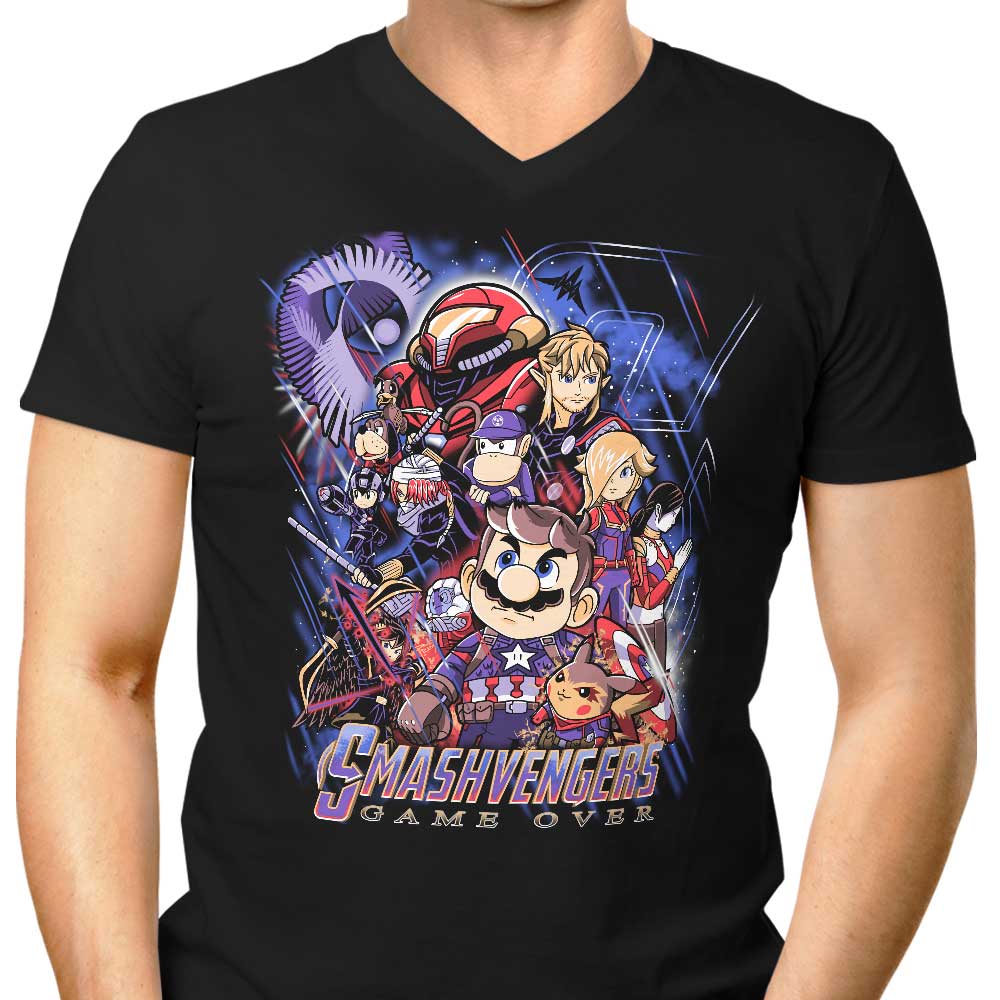 Smash Over Men's V-Neck - Adult & Kids T-Shirts, Sweatshirts & Hoodies apparel design preview 1