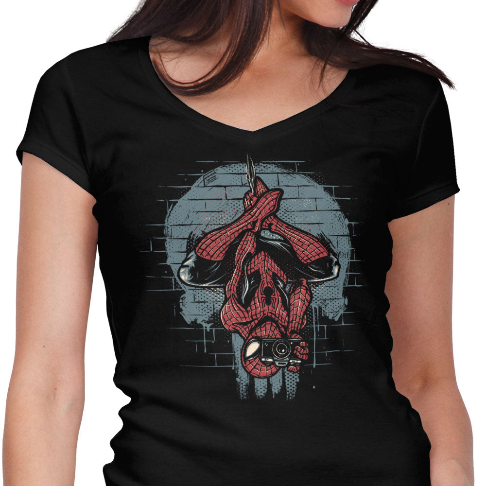 Smile for the Camera Women's V-Neck - Adult & Kids T-Shirts, Sweatshirts & Hoodies apparel design preview 1