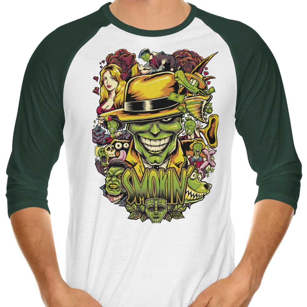 Smokin' 3/4 Sleeve Raglan - Adult & Kids T-Shirts, Sweatshirts & Hoodies apparel design preview 1