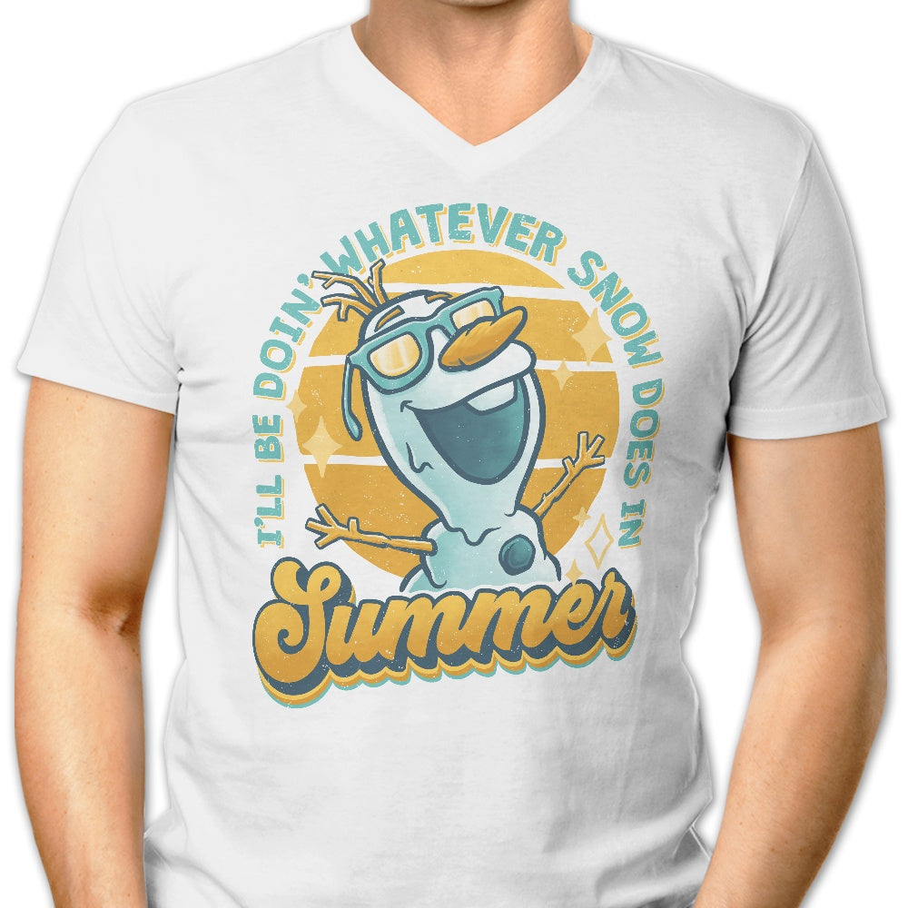 Snow in Summer Men's V-Neck - Adult & Kids T-Shirts, Sweatshirts & Hoodies apparel design preview 1