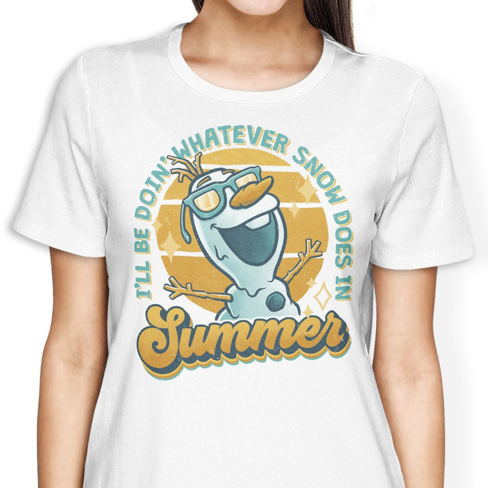Snow in Summer Women's Apparel - Adult & Kids T-Shirts, Sweatshirts & Hoodies apparel design preview 1