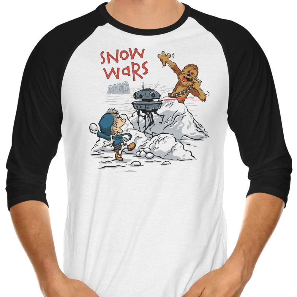 Snow Wars 3/4 Sleeve Raglan - Adult & Kids T-Shirts, Sweatshirts & Hoodies apparel design preview 1
