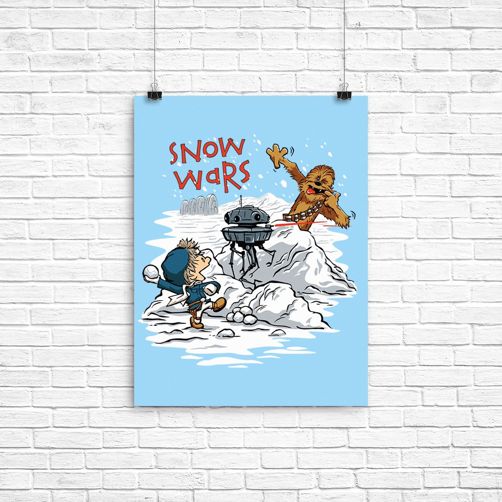 Snow Wars Poster - Adult & Kids T-Shirts, Sweatshirts & Hoodies apparel design preview 1
