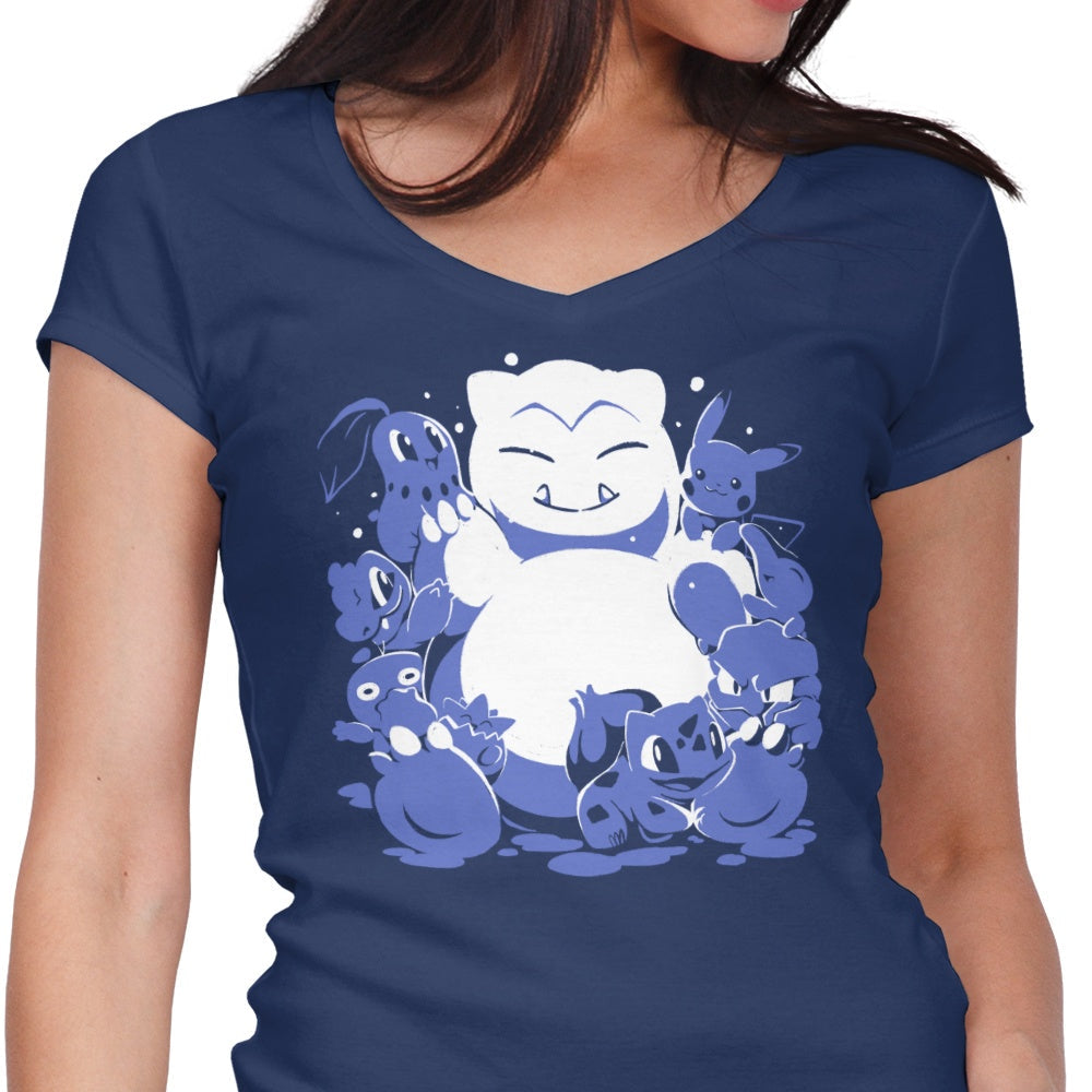 Snowlax Women's V-Neck - Adult & Kids T-Shirts, Sweatshirts & Hoodies apparel design preview 1