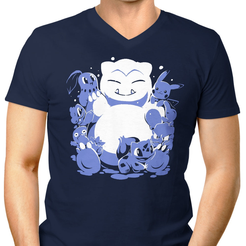 Snowlax Men's V-Neck - Adult & Kids T-Shirts, Sweatshirts & Hoodies apparel design preview 1