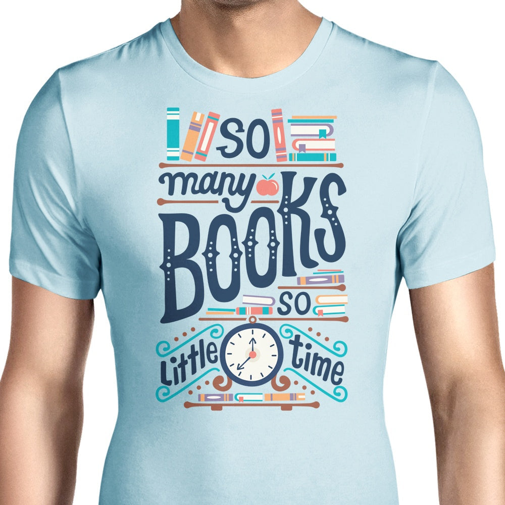 So Many Books Men's Apparel - Adult & Kids T-Shirts, Sweatshirts & Hoodies apparel design preview 1