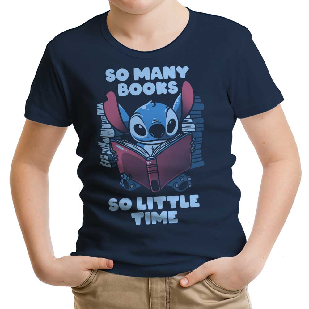 So Many Books Youth Apparel - Adult & Kids T-Shirts, Sweatshirts & Hoodies apparel design preview 1