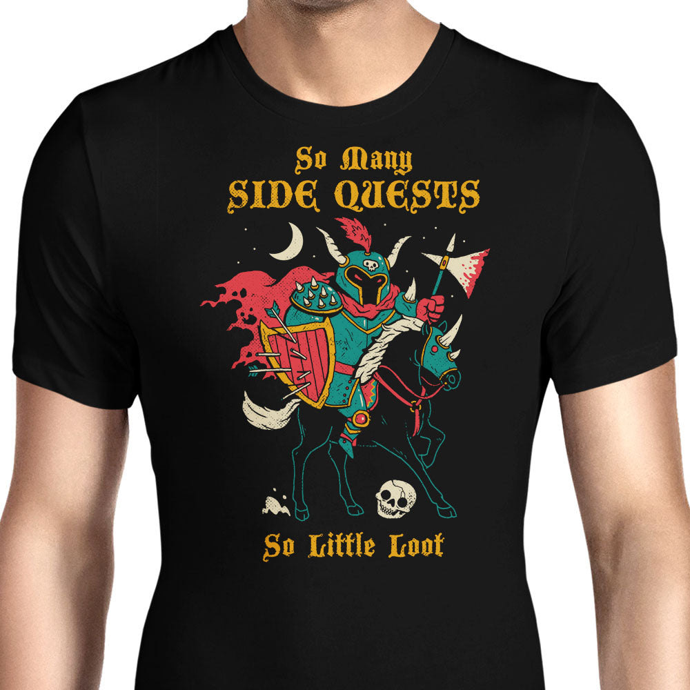 So Many Side Quests Men's Apparel - Adult & Kids T-Shirts, Sweatshirts & Hoodies apparel design preview 1