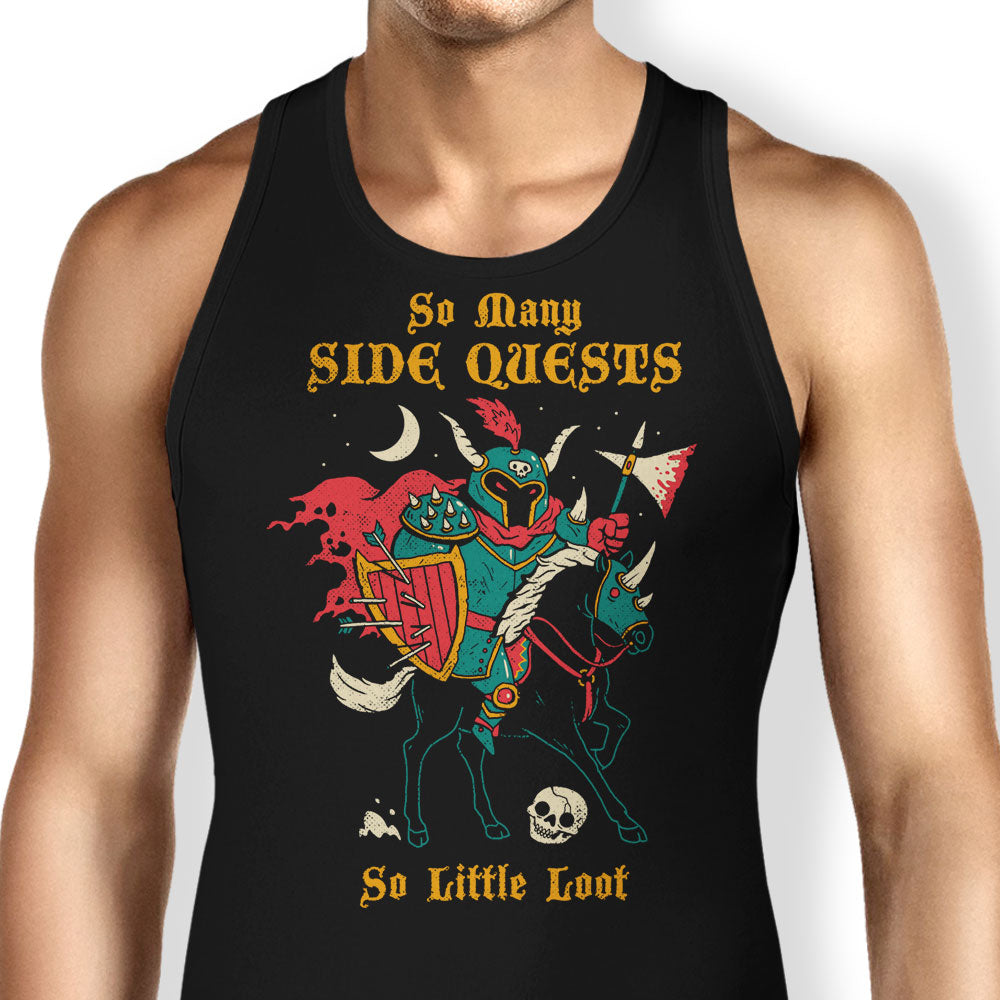 So Many Side Quests Tank Top - Adult & Kids T-Shirts, Sweatshirts & Hoodies apparel design preview 1