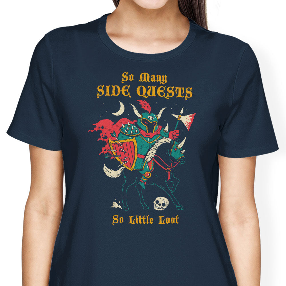 So Many Side Quests Women's Apparel - Adult & Kids T-Shirts, Sweatshirts & Hoodies apparel design preview 2