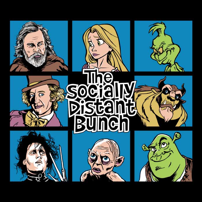 Social Distance Bunch - Adult & Kids T-Shirts, Sweatshirts & Hoodies apparel design preview 2