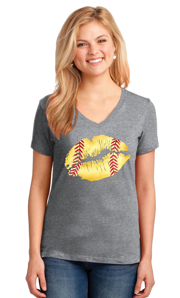Sassy Frass Softball Lips Bella Canvas - Adult & Kids T-Shirts, Sweatshirts & Hoodies apparel design preview 2