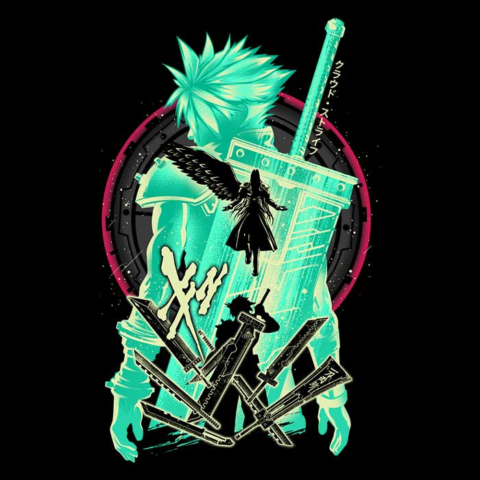 Soldiers of Shinra Men's V-Neck - Adult & Kids T-Shirts, Sweatshirts & Hoodies apparel design preview 2