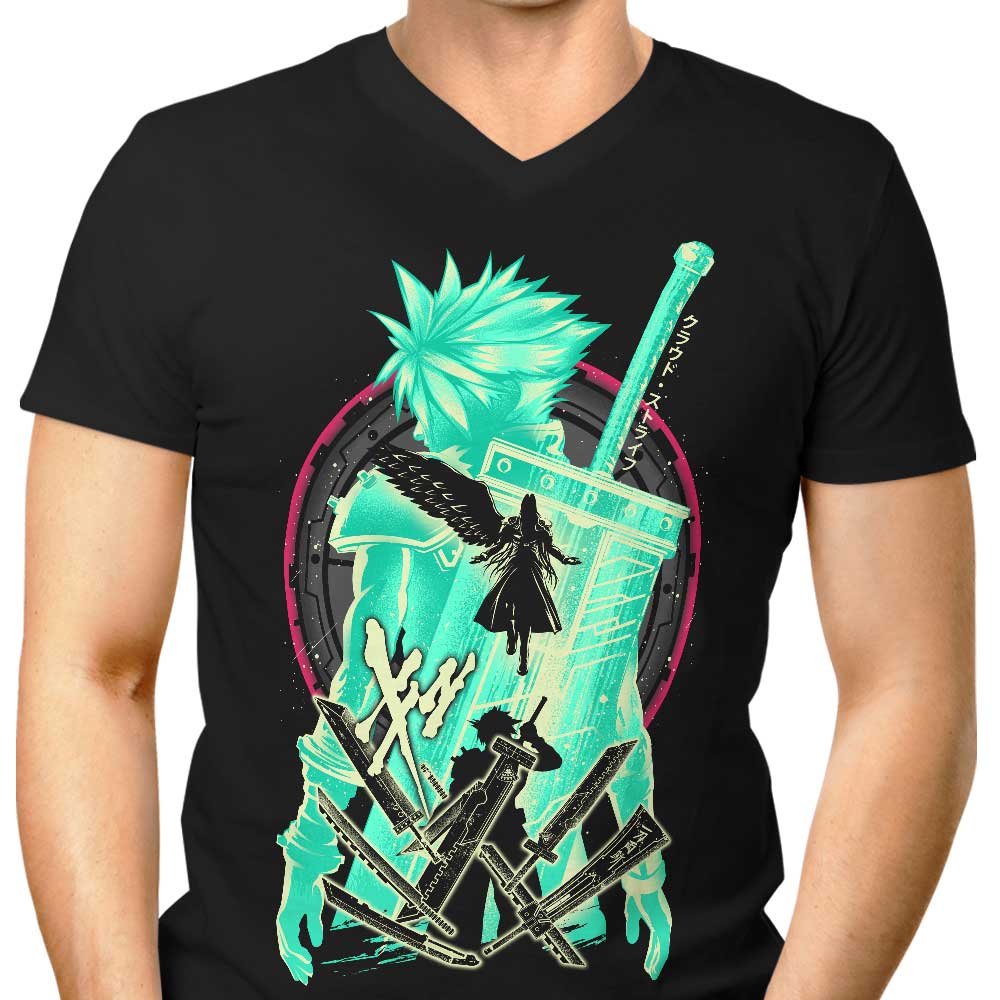 Soldiers of Shinra Men's V-Neck - Adult & Kids T-Shirts, Sweatshirts & Hoodies apparel design preview 1