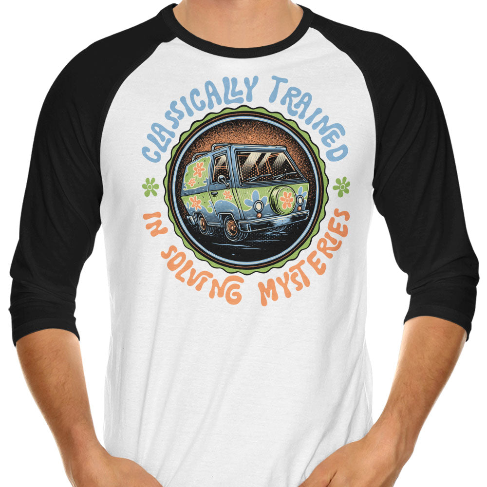 Solving Mysteries 3/4 Sleeve Raglan - Adult & Kids T-Shirts, Sweatshirts & Hoodies apparel design preview 1
