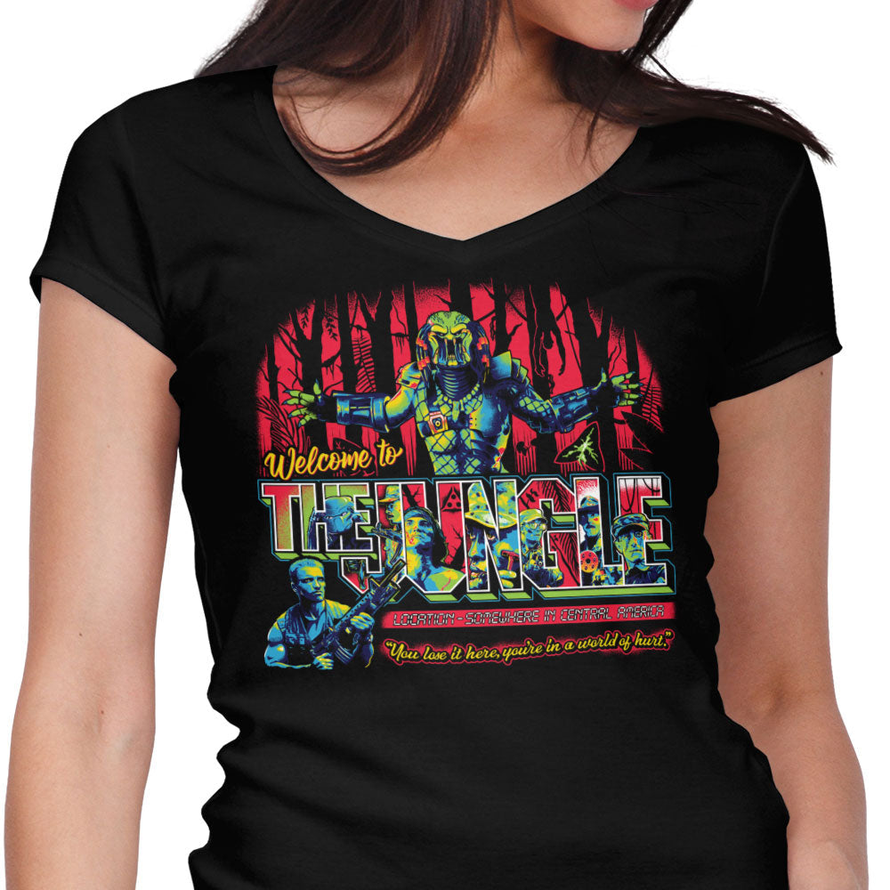 Somewhere in Central America Women's V-Neck - Adult & Kids T-Shirts, Sweatshirts & Hoodies apparel design preview 1