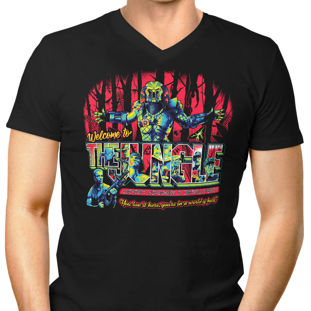 Somewhere in Central America Men's V-Neck - Adult & Kids T-Shirts, Sweatshirts & Hoodies apparel design preview 1