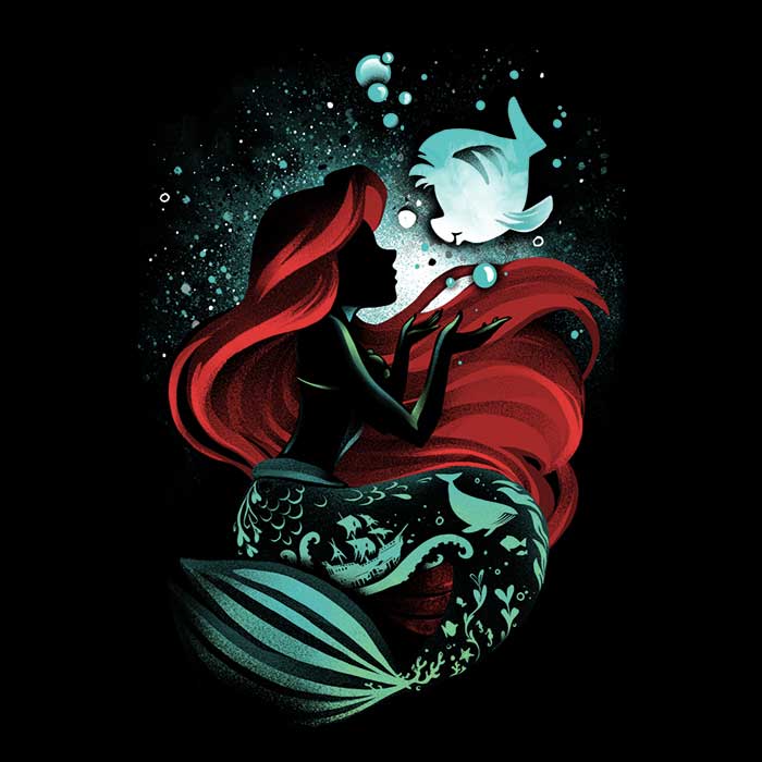 Song of the Mermaid Men's Apparel - Adult & Kids T-Shirts, Sweatshirts & Hoodies apparel design preview 2