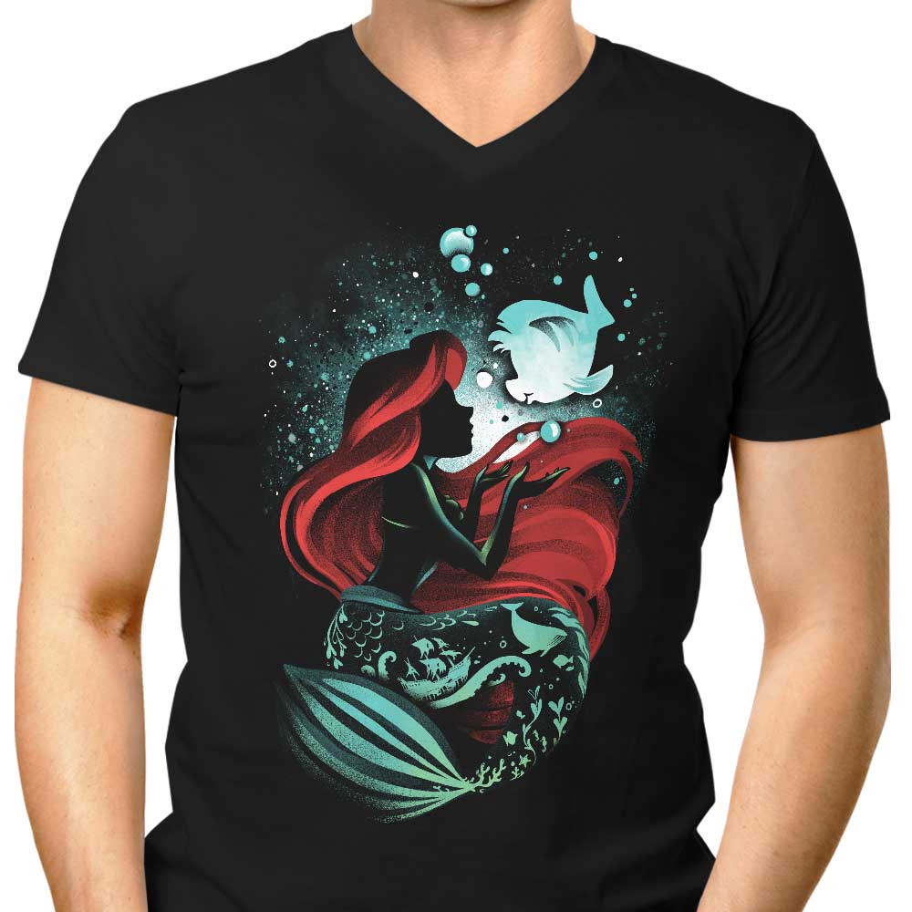 Song of the Mermaid Men's V-Neck - Adult & Kids T-Shirts, Sweatshirts & Hoodies apparel design preview 1