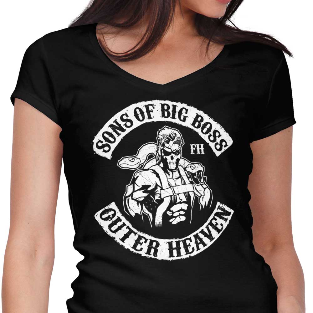 Sons of Big Boss Women's V-Neck - Adult & Kids T-Shirts, Sweatshirts & Hoodies apparel design preview 1