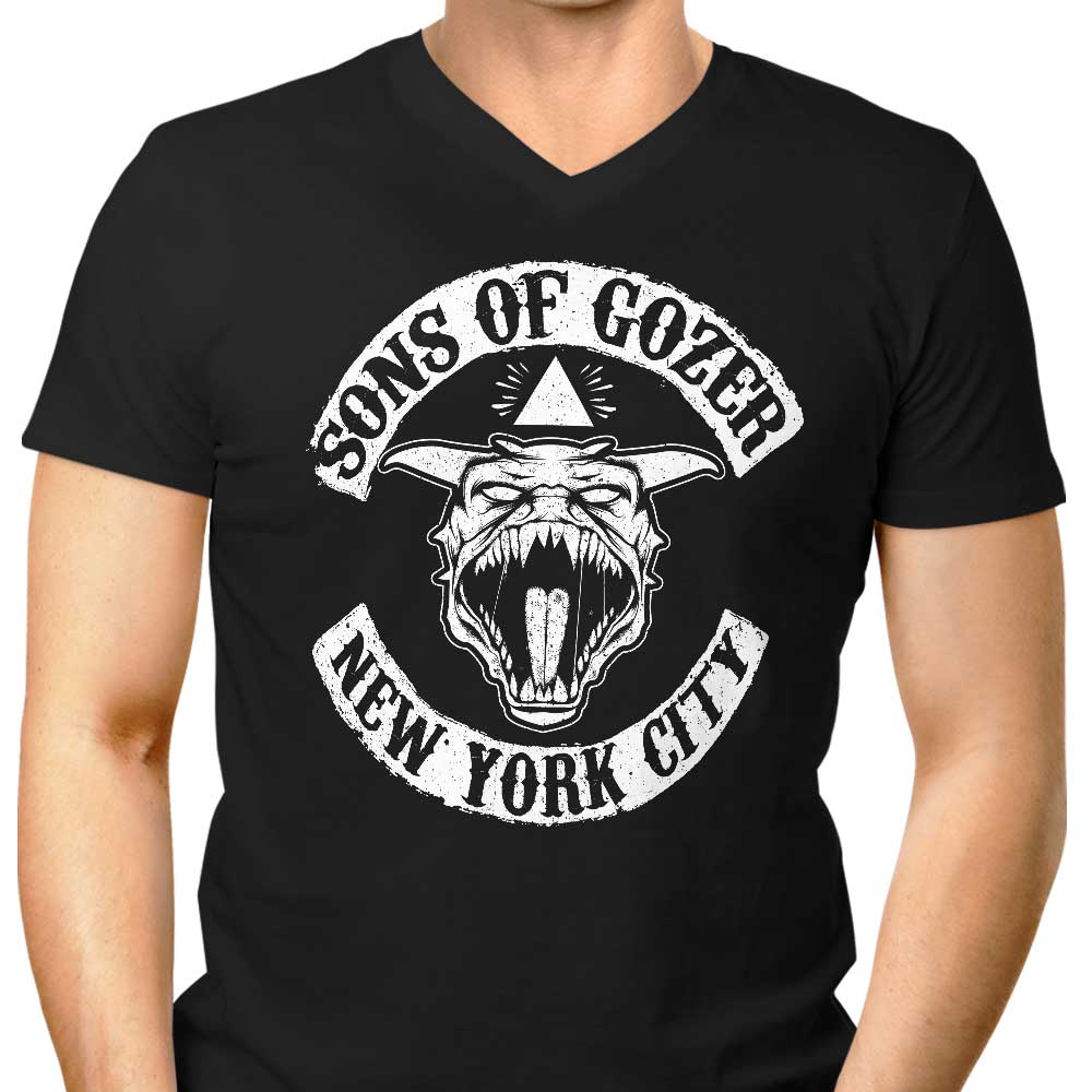 Sons of Gozer Men's V-Neck - Adult & Kids T-Shirts, Sweatshirts & Hoodies apparel design preview 1