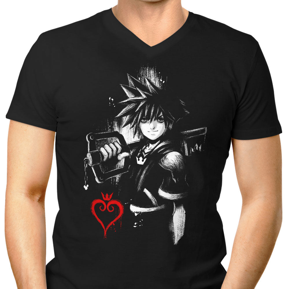 Sora Ink Men's V-Neck - Adult & Kids T-Shirts, Sweatshirts & Hoodies apparel design preview 1