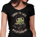 Sorry I'm Late Women's V-Neck - Adult & Kids T-Shirts, Sweatshirts & Hoodies apparel design preview 1