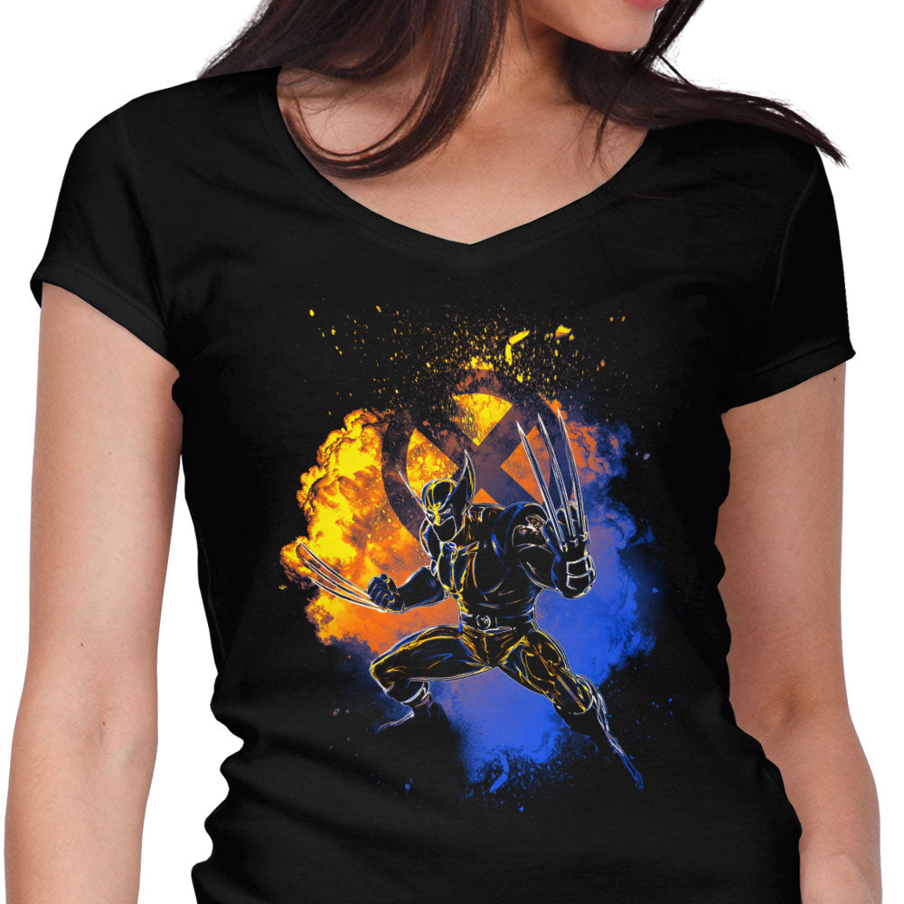 Soul of the Adamantium Women's V-Neck - Adult & Kids T-Shirts, Sweatshirts & Hoodies apparel design preview 1