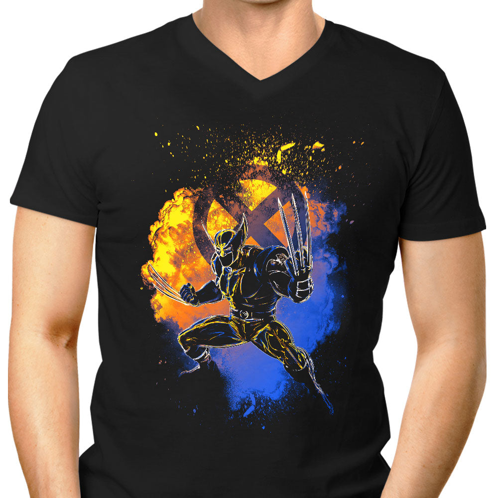 Soul of the Adamantium Men's V-Neck - Adult & Kids T-Shirts, Sweatshirts & Hoodies apparel design preview 1