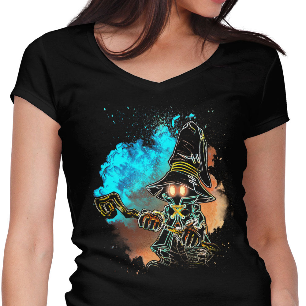 Soul of the Black Mage Women's V-Neck - Adult & Kids T-Shirts, Sweatshirts & Hoodies apparel design preview 1