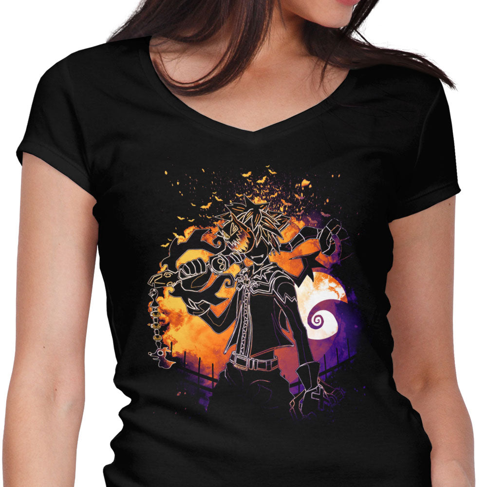 Soul of the Halloween Key Women's V-Neck - Adult & Kids T-Shirts, Sweatshirts & Hoodies apparel design preview 1